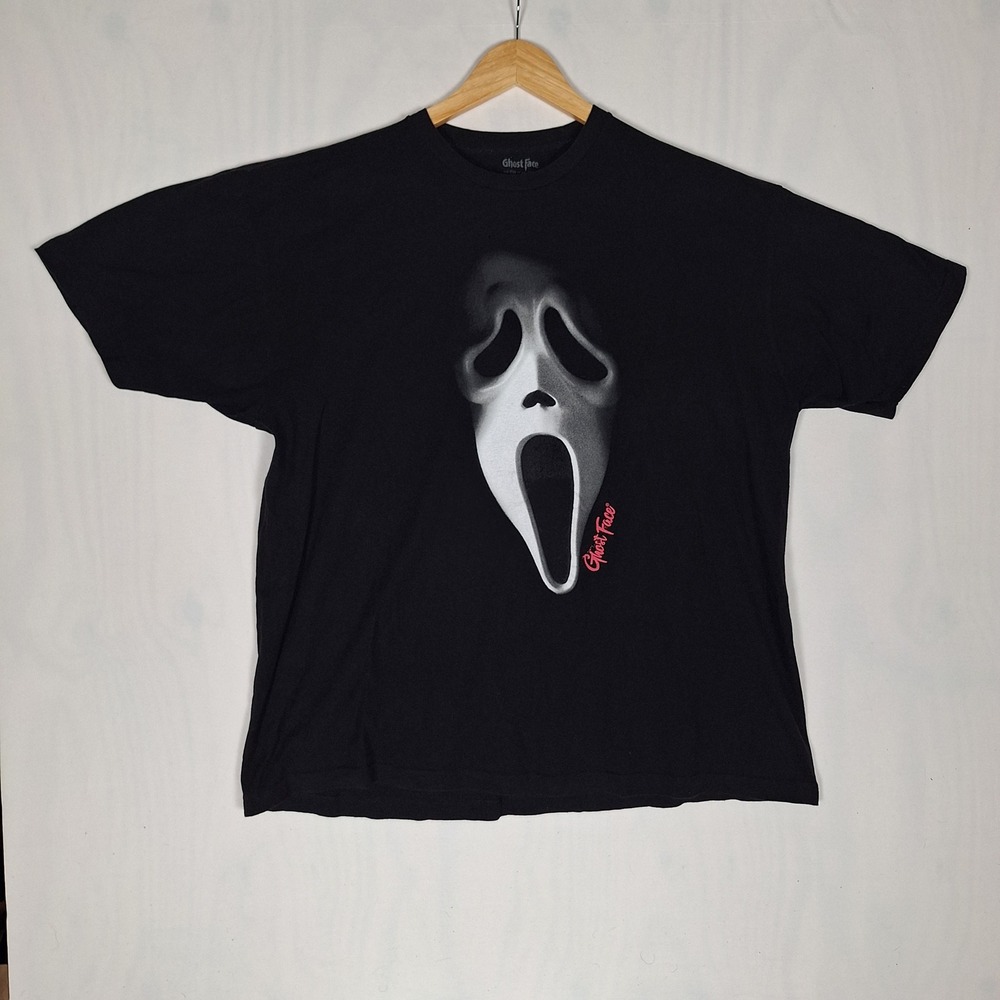 Bioworld Ghost Face Scream Movie Graphic T-Shirt Black 2XL